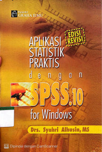 Image of Aplikasi Statistik Praktis dengan SPSS.10 For Windows